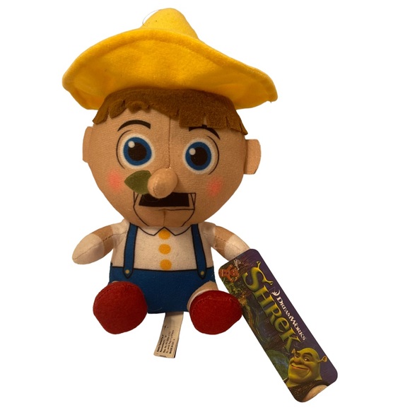 Pinocchio DreamWorks Shrek Big Head Plushie NWT - Picture 1 of 5